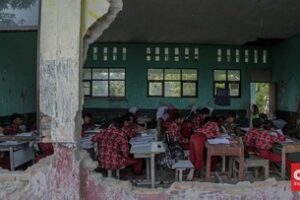 FOTO: SD Lapuk di Kabupaten Bekasi Tunggu Revitalisasi