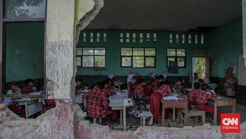 FOTO: SD Lapuk di Kabupaten Bekasi Tunggu Revitalisasi